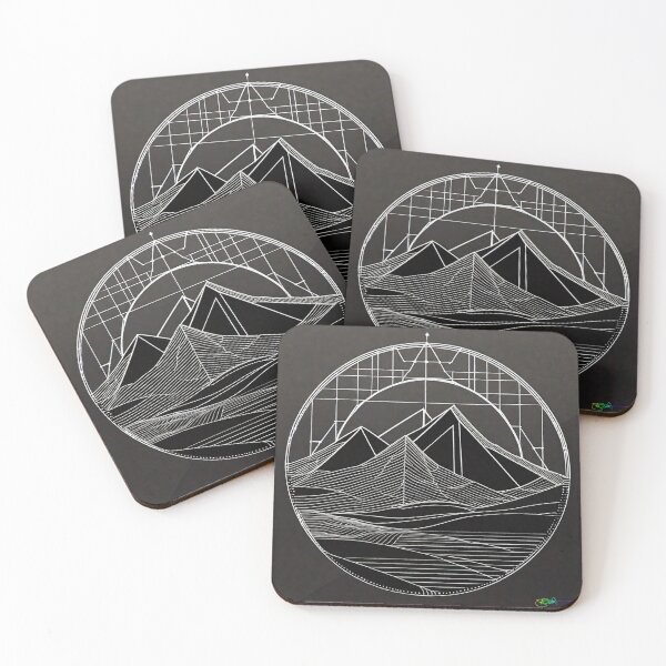 Item preview, Abstract Geometry Mountain Range Landscape 6 designed and sold by Benito Del Ray.