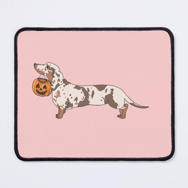 Item preview, Halloween dachshund on pink designed and sold by Itsdomd.