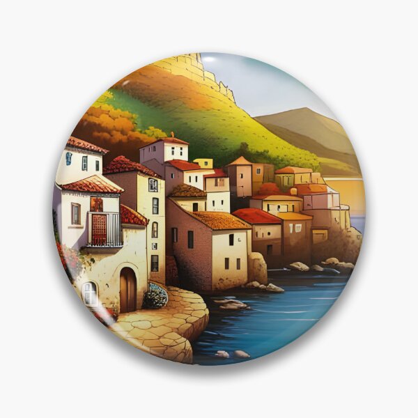 Item preview, Mediterranean coastal village designed and sold by Colin Bentham.