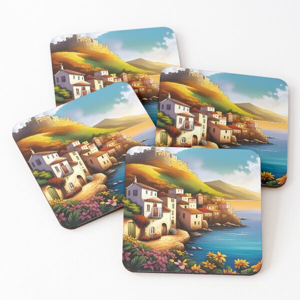 Item preview, Mediterranean coastal village designed and sold by Colin Bentham.