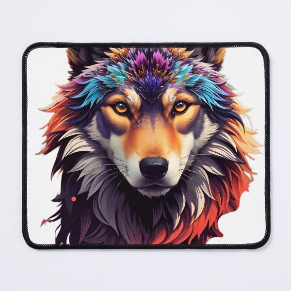 Item preview, Colourful Wolf By Wagonzz designed and sold by Wagonzz.