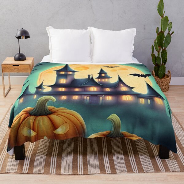 Item preview, Halloween Mansion, Halloween Holiday, Pumpkins designed and sold by letsgetinspired.