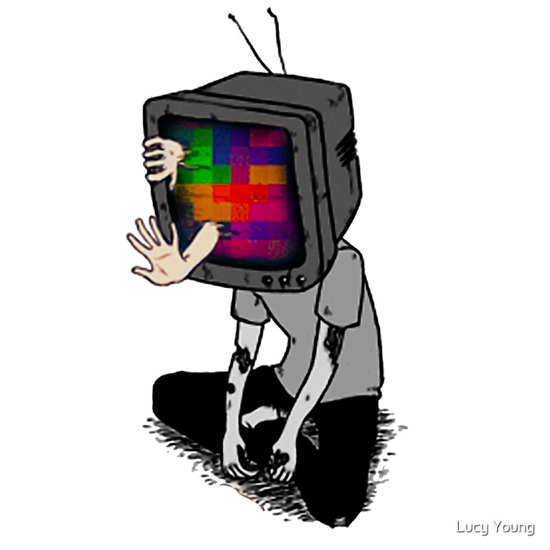 "TV Head" by Lucy Young Redbubble