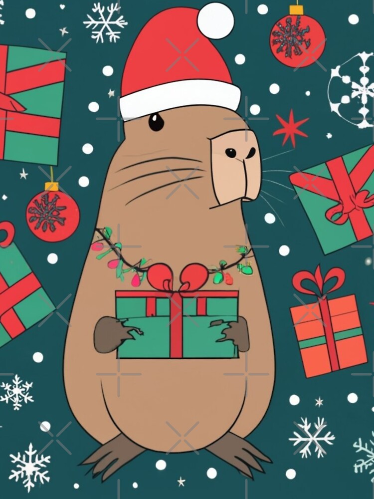 Discover Capybara-Weihnachten Grafik Pullover