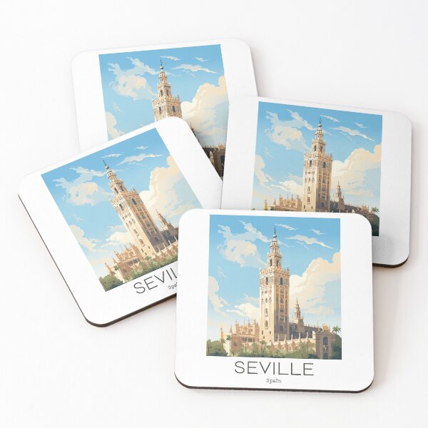 Item preview, A Vintage Travel Illustration of Seville - Spain  designed and sold by GoodOldVintage.