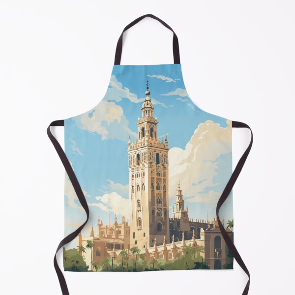 Item preview, A Vintage Travel Illustration of Seville - Spain designed and sold by GoodOldVintage.