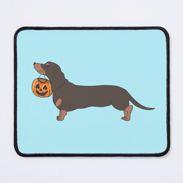 Item preview, Copy of Halloween dachshund on tiffanyblue brown designed and sold by Itsdomd.