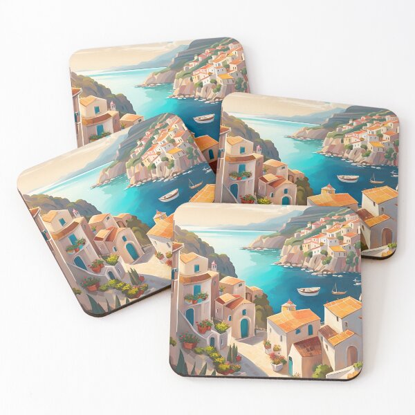 Item preview, Mediterranean coastal village designed and sold by Colin Bentham.