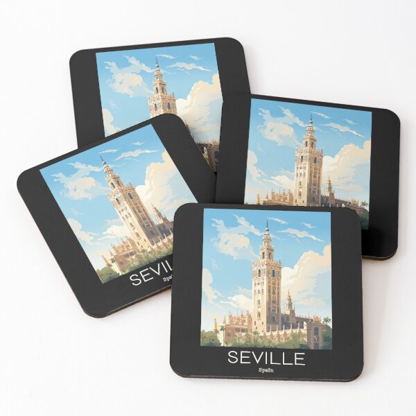 Item preview, A Vintage Travel Illustration of Seville - Spain  designed and sold by GoodOldVintage.