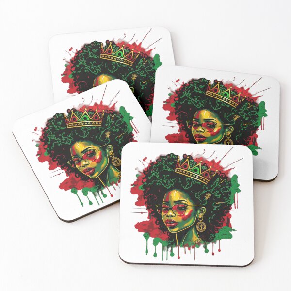 Item preview, Black Queen Afro Melanin Dripping Black History designed and sold by Mikhailaw.