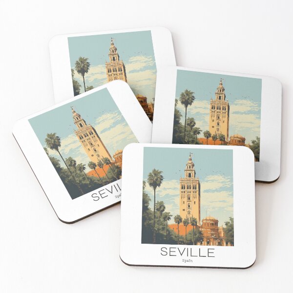 Item preview, A Vintage Travel Illustration of Seville - Spain  designed and sold by GoodOldVintage.