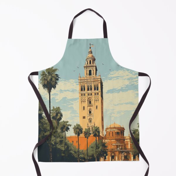 Item preview, A Vintage Travel Illustration of Seville - Spain designed and sold by GoodOldVintage.