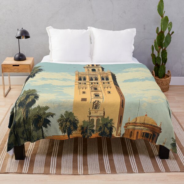 Item preview, A Vintage Travel Illustration of Seville - Spain  designed and sold by GoodOldVintage.