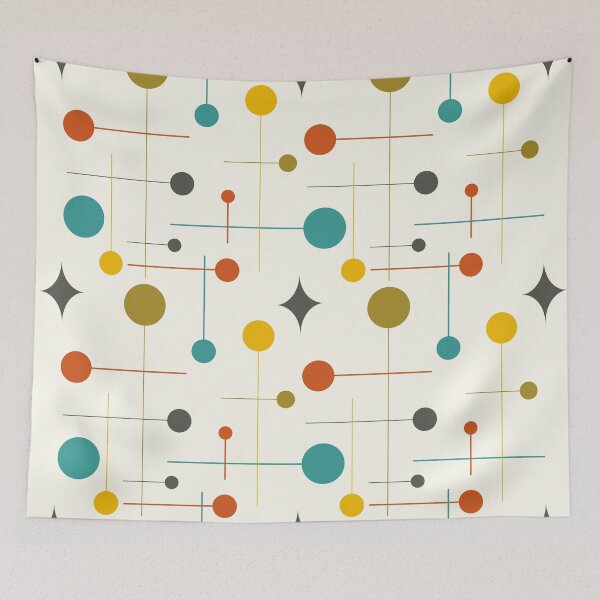 Item preview, Mid Century Modern Abstract Pattern 29 Cream designed and sold by trdstudio.