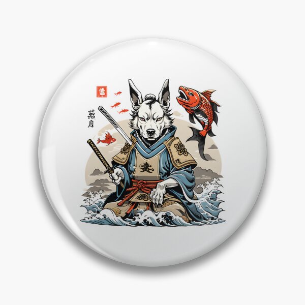 Item preview, japan wolf samurai designed and sold by SketchysDESIGNS.