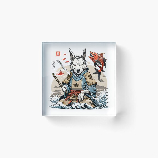 Item preview, japan wolf samurai designed and sold by SketchysDESIGNS.