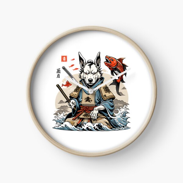 Item preview, japan wolf samurai designed and sold by SketchysDESIGNS.