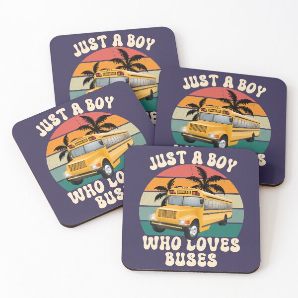 Item preview, Retro Just A Boy Who Loves Buses Groovy Toddler Daycare Kids Funny School Bus Driver Lover Back To School designed and sold by LittleZea.
