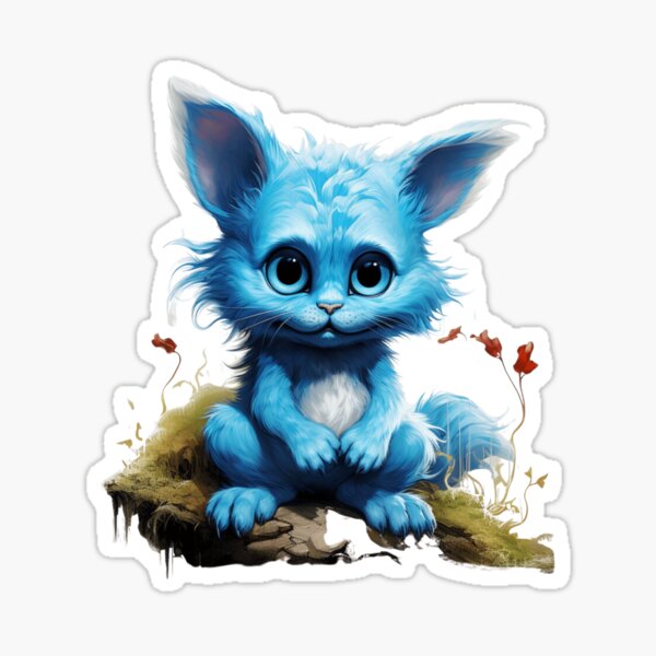 smurf cat Sticker for Sale by silverwolf946