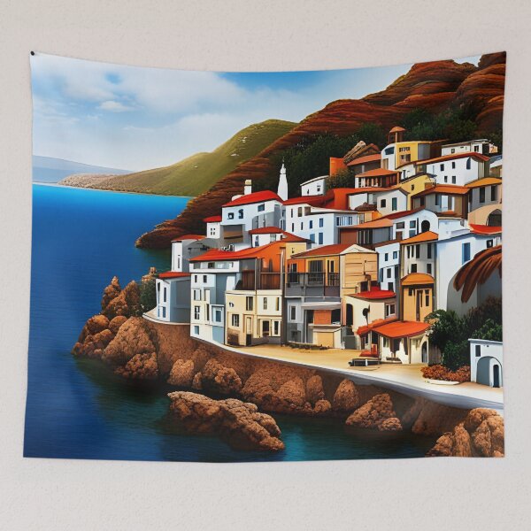 Item preview, Mediterranean coastal village designed and sold by Colin Bentham.