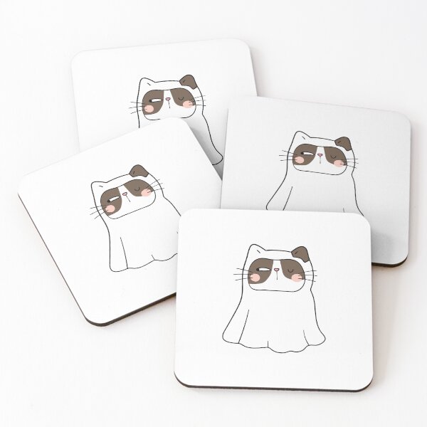 Item preview, Ghostly Feline The Ghost Cat designed and sold by Geek-Attitude.