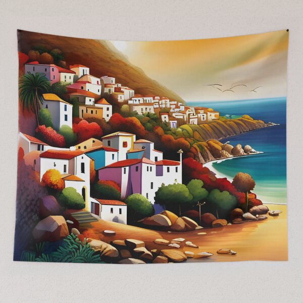 Item preview, Mediterranean coastal village designed and sold by Colin Bentham.
