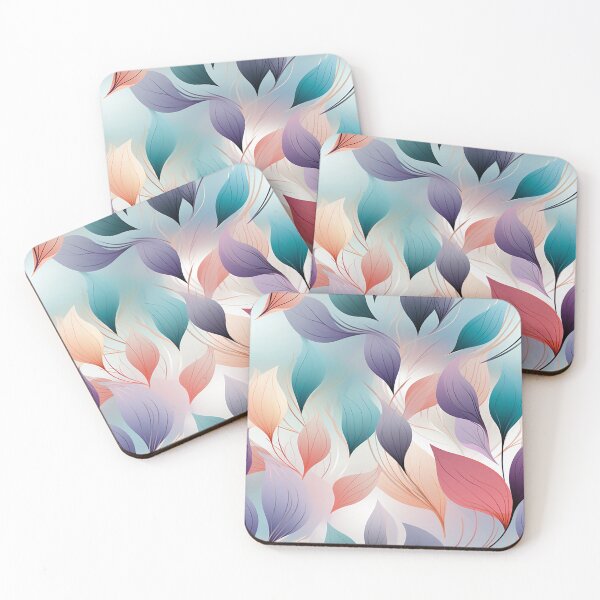 Item preview, Refined Botanical Elegance: Soft Gradient Tulips & Vines in Light Emerald and Purple designed and sold by PaintbrushPlace.
