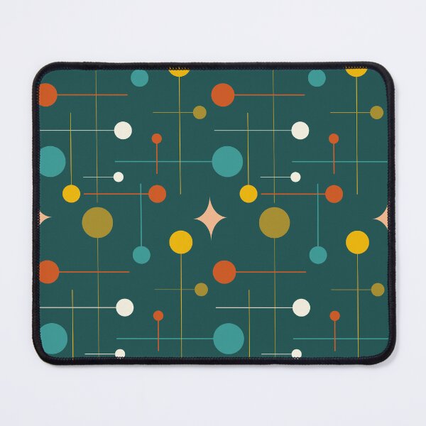 Item preview, Mid Century Modern Abstract Pattern 29 Dark Teal designed and sold by trdstudio.