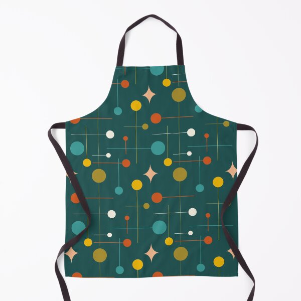 Item preview, Mid Century Modern Abstract Pattern 29 Dark Teal designed and sold by trdstudio.