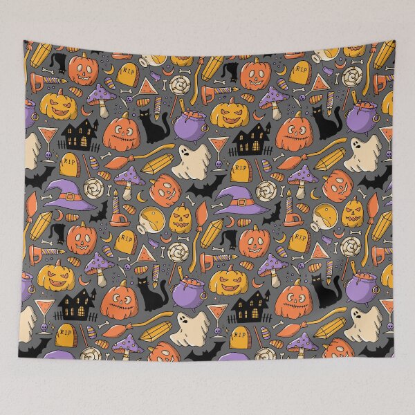 Item preview, Halloween pumpkins witchcraft designed and sold by Marga Hogenhuis-Flokstra.