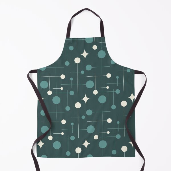 Item preview, Mid Century Modern Abstract Pattern 29 Teal Charcoal designed and sold by trdstudio.
