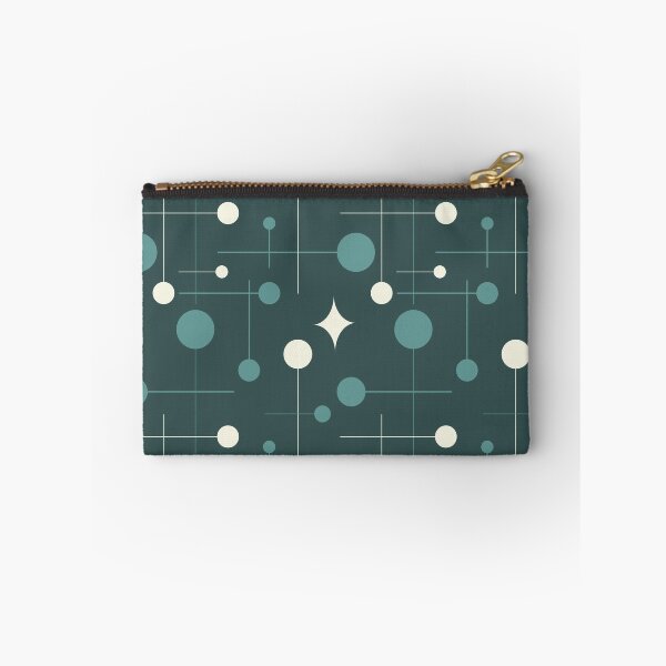 Item preview, Mid Century Modern Abstract Pattern 29 Teal Charcoal designed and sold by trdstudio.