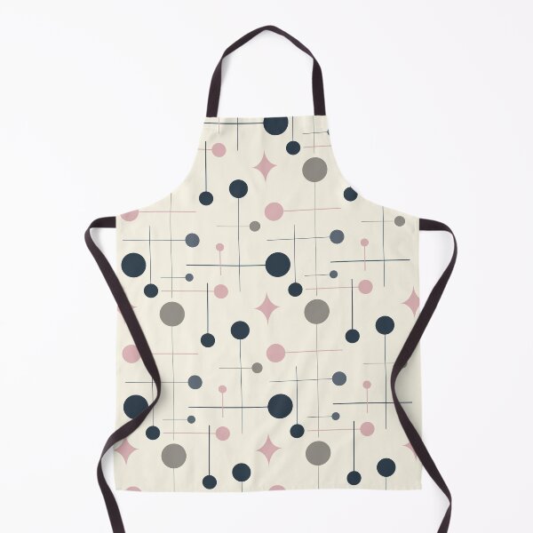 Item preview, Mid Century Modern Abstract Pattern 29 Navy Blush designed and sold by trdstudio.
