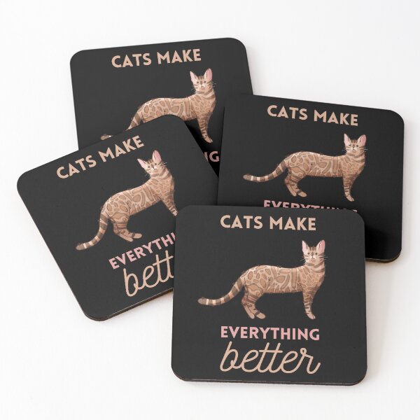 Item preview, Cats make Everything Better - Bengal cat - Gifts for cat lovers designed and sold by FelineEmporium.