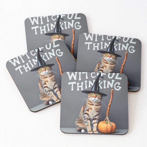 Item preview, Witchful Thinking - Cat with Broomstick designed and sold by KereetsaOne.