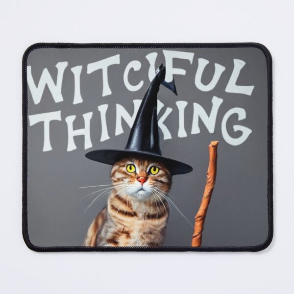 Item preview, Witchful Thinking - Cat with Broomstick designed and sold by KereetsaOne.