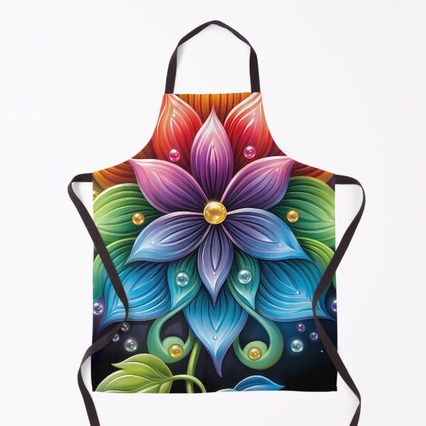 Item preview, “Floral Burst in Technicolor” designed and sold by Art-Vortex-fr.
