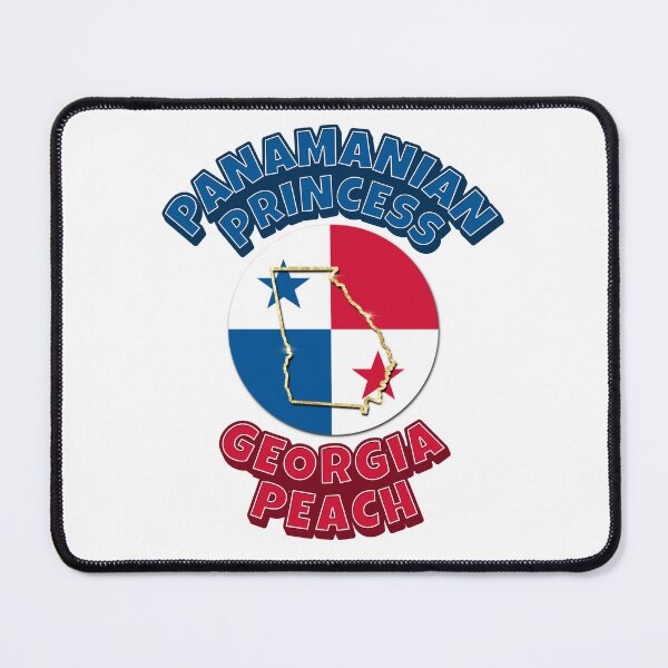 Item preview, Panamanian Princess Georgia Hispanic American Peach Flag designed and sold by FlorenciaBliss.