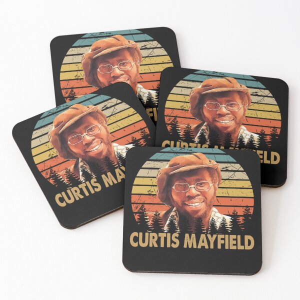 Item preview, Graphic color Curtis man singer and songwriter designed and sold by KMAArtStore.