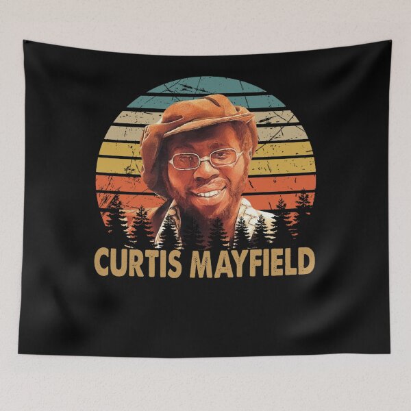 Item preview, Graphic color Curtis man singer and songwriter designed and sold by KMAArtStore.