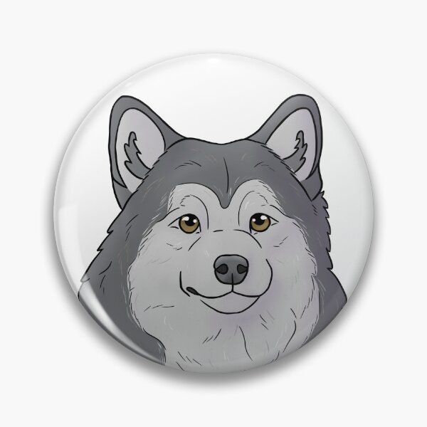 Item preview, Alaskan malamute black and white  designed and sold by Cynthiaetal.