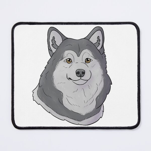 Item preview, Alaskan malamute black and white designed and sold by Cynthiaetal.