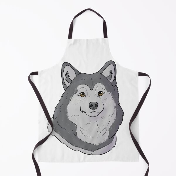 Item preview, Alaskan malamute black and white designed and sold by Cynthiaetal.