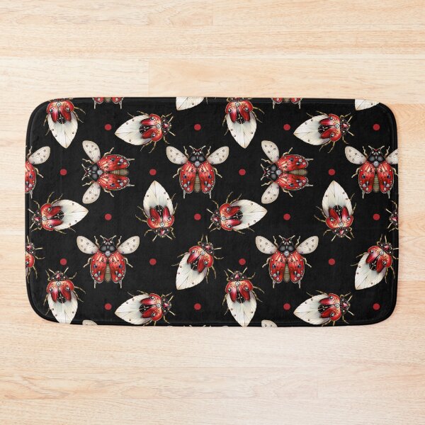 Item preview, Seamless illustration of ladybugs. Pattern of insects in jewels. For printing on t-shirts, prints, textiles, labels designed and sold by Anastasiia Yurevych.