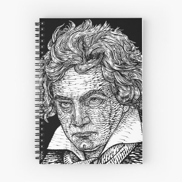Item preview, LUDWIG VAN BEETHOVEN ink portrait designed and sold by lautir.