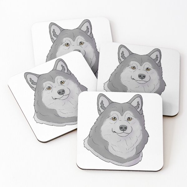Item preview, Alaskan malamute silver and white  designed and sold by Cynthiaetal.