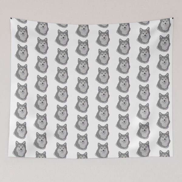 Item preview, Alaskan malamute silver and white  designed and sold by Cynthiaetal.