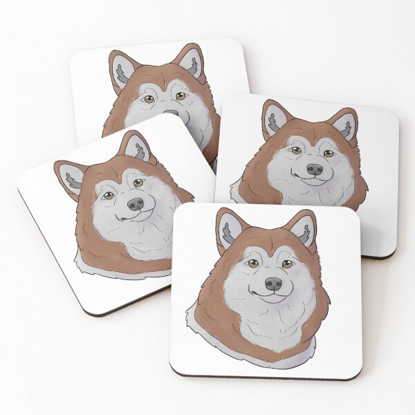 Item preview, Alaskan malamute red and white  designed and sold by Cynthiaetal.