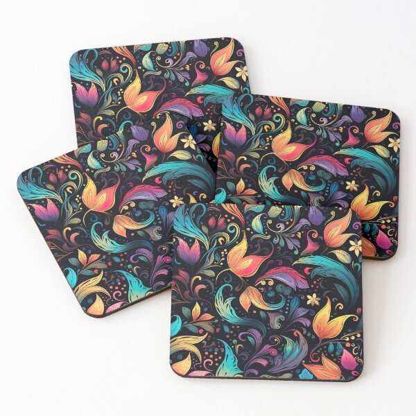 Item preview, Modern design inspired by floral motifs, polygons and pentagrams designed and sold by Pflugart.