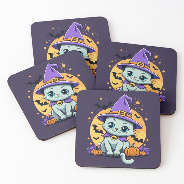 Item preview, Halloween - Cute Cartoon Witch Cat designed and sold by MrDoze.